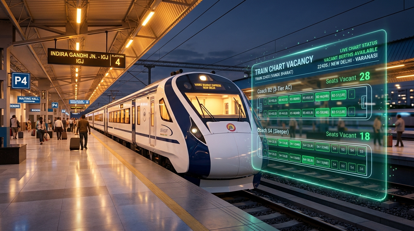 Train Chart Vacancy – Check Vacant Seats in Train Online