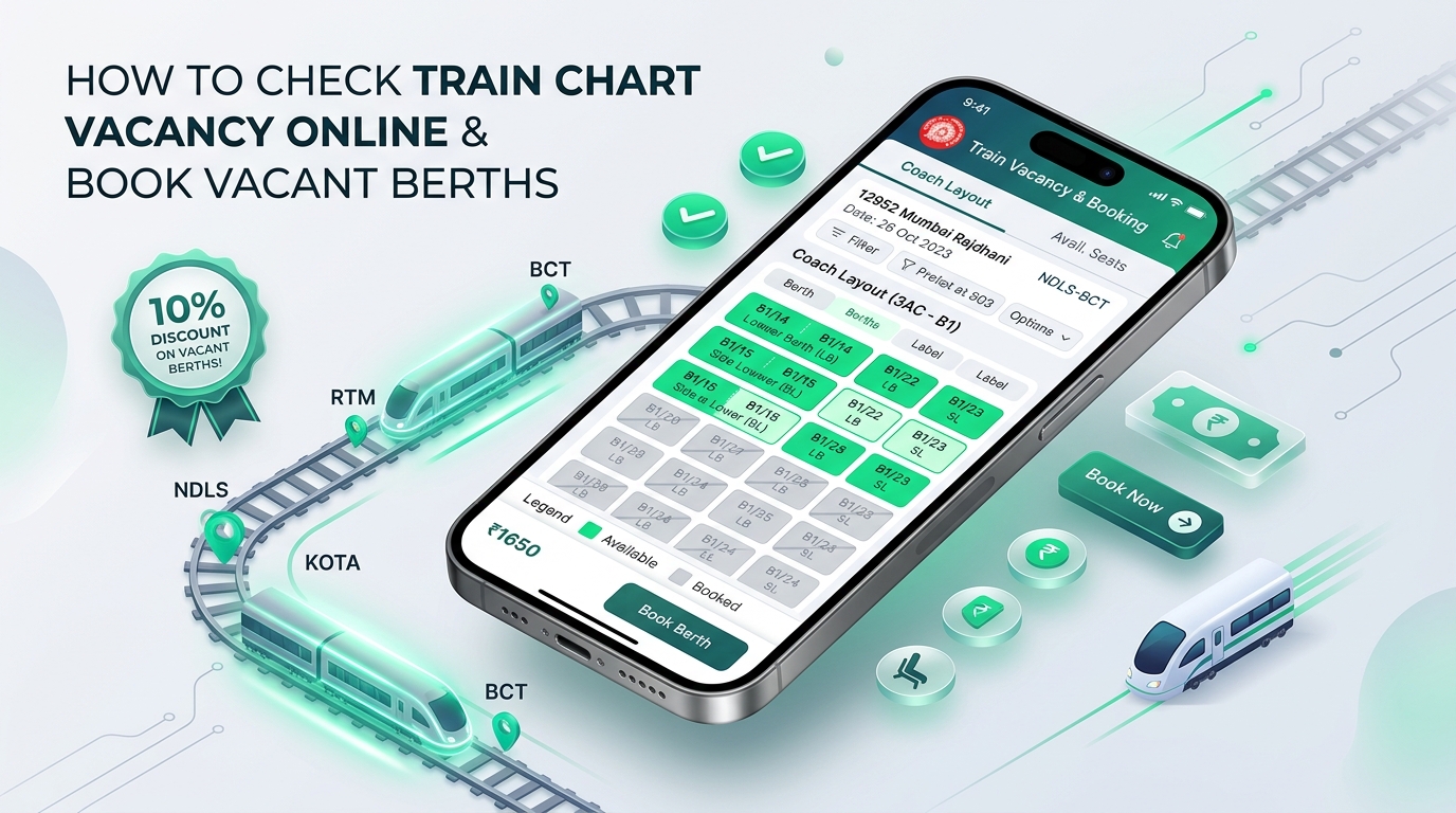 Check Train Chart Vacancy Online Step by Step