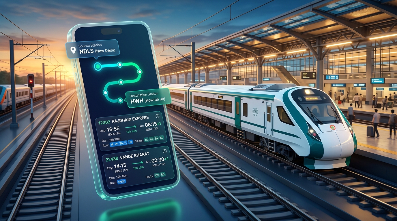 Trains Between Stations – Find Trains by Route & Check Schedules Online